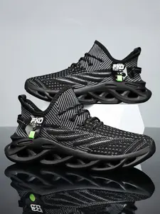 Unisex Textile Running Shoes, Breathable Mesh Cushioned Sneakers, Workout Sneakers, Casual All-Season Athletic Footwear, Less Than Ankle Height, Sports Running Shoes