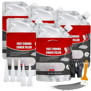 Concrete Crack Filler 5 count - Quick-Drying  Cement Crack Filler Repair Sealant, Concrete Repair Adhesive for Joints, Walls, Sidewalk, and Foundation(Grey)