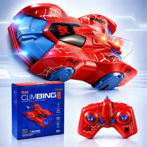 Wall Climbing RC Car Toy for Kids, Remote Control Climbing Race Car with Light Effects, Floor Wall Ceiling Glass Play, Easy Control Remote Car Gift for Boys Girls