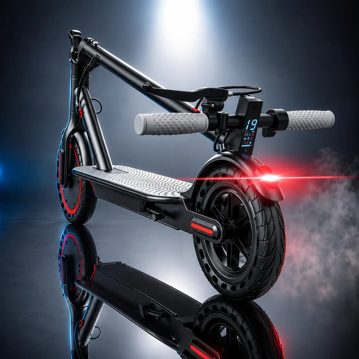 HIQIS Foldable Electric Scooter for Adults - 8.5" Honeycomb Wheel, 350W Motor, 19/28 MPH Speed, 22 mi Range, 7800mAh 280.8Wh Lithium Ion Battery, 265 LBS Load Capacity, APP Control