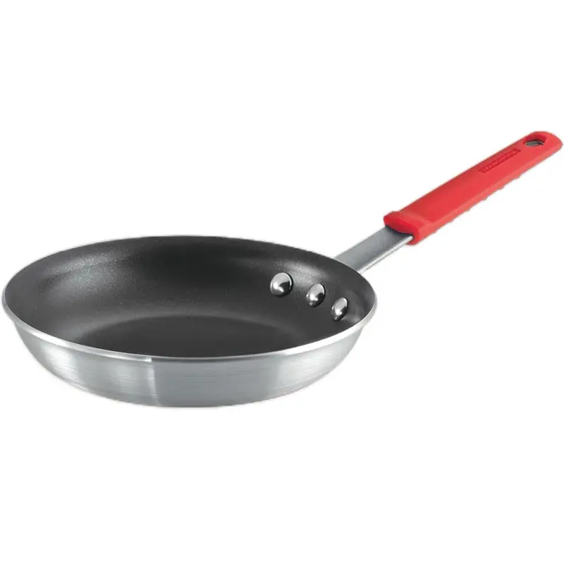 Tramontina Professional 10-Inch Non Stick Frying Pan, Heavy-Gauge Aluminum Skillet with Reinforced Nonstick Coating, Red Handle, Dishwasher and Oven Safe