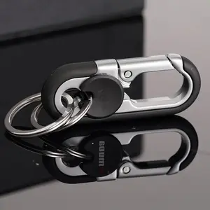 New Fashion Creative High-End Polished Appearance Keychain Design, Business Metal Key Ring, Men's Waist Hanging Car Key Chain, Anti-Lost Alloy Key Holder