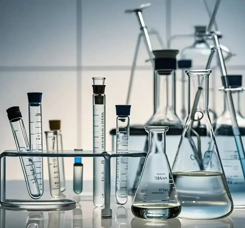 Colorful laboratory utensils set A