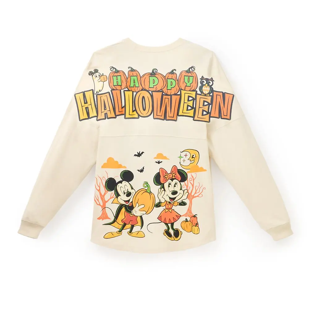 Disney Store Mickey and Minnie Mouse Glow-in-the-Dark Halloween Spirit Jersey for Adults