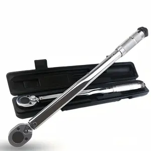Basics 1/2-Inch Drive Click Heavy-Duty Torque Wrench 25-155 ft-lb 33.9-338.9 Nm for Mechanics & Professionals with Click Mechanism torque wrench for tires