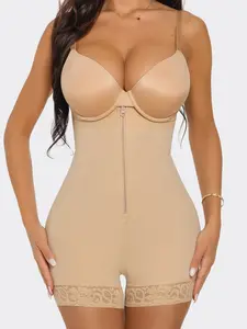 Strapless Zipper Shorts High Waisted