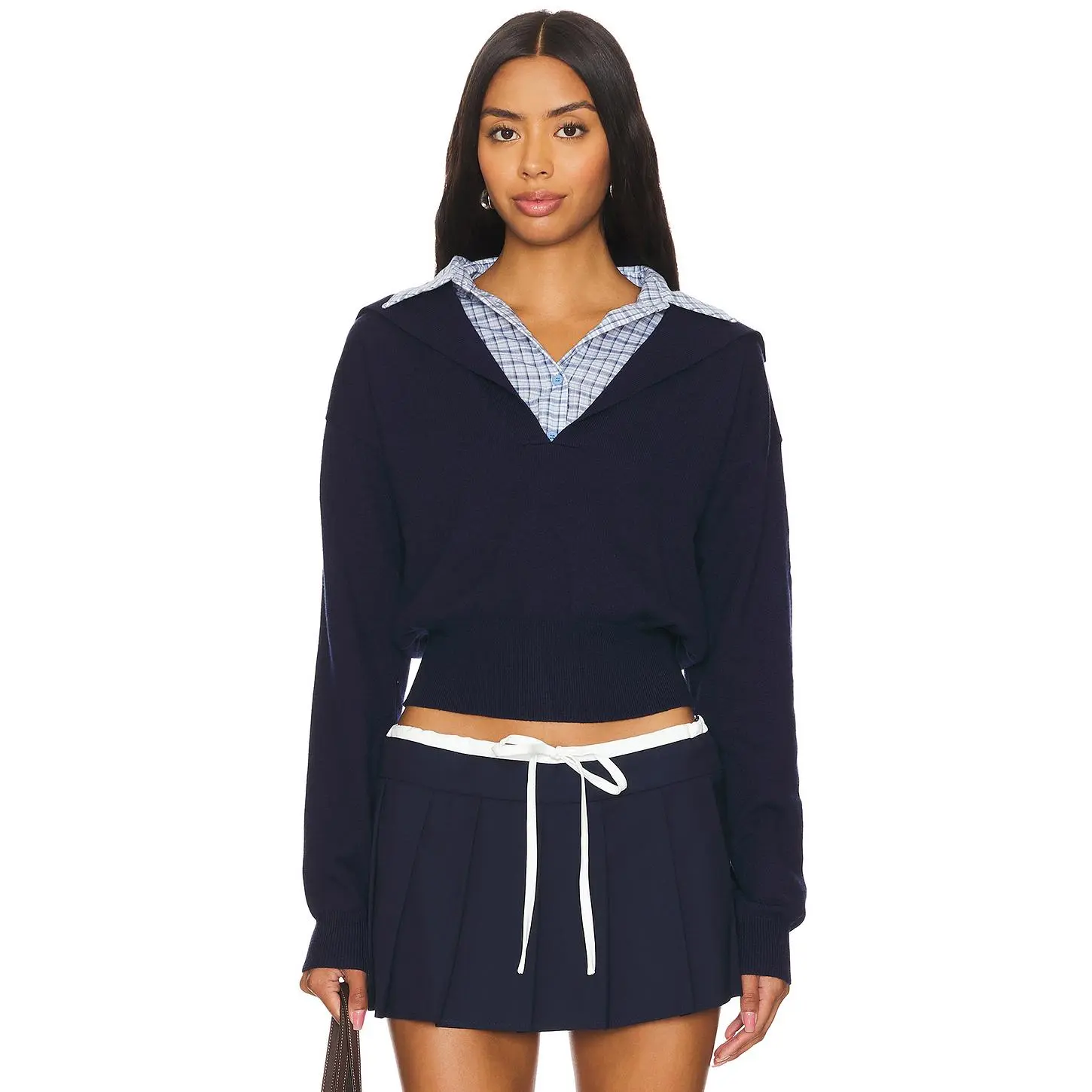 LIONESS Racquet Club Knit in Navy