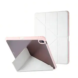 Acrylic Y-Folding Protective Case for iPad - Solid Color, Pen Slot, Non-Slip Adjustable Foldable Stand, Compatible with 10th Gen, 11th Gen, 10.2in, 2021 11in iPad Pro (Tablet & Computer Accessory) Covers Casing Casing