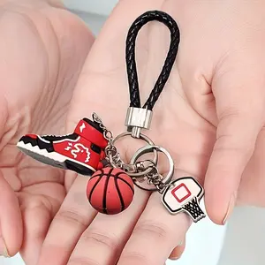 1PC Mini Sneaker Basketball Keychain - 3D Basketball Keychain Additions for Men, Women, Graduation Gifts, Inspirational Gifts，party gift，party hanging ornament, Keychain Attachment, Keychain Pendant