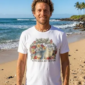 Graphic Hawaiian Monk Seal Tee, Aloha Shirt