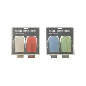 3oz Silicone Travel Bottles Leak Proof Refillable Squeeze Containers TSA Approved