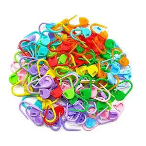 200Pcs Non-Slip Reusable Knitting Lock Stitch Markers, Eco-Friendly Plastic Multi-Color Visual Dividers, DIY Handmade Hook Needle Accessories