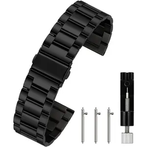 Quick Release Watch Strap,16mm 18mm 20mm 22mm 24mm  Solid Stainless Steel Watch Band Replacement