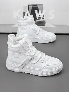 Unisex Fashion Casual Shoes, High Top Sneakers, Classic Board Shoes, Sizes 35-46, Comfortable Athletic Sports Shoes for Men and Women