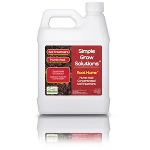 Organic Liquid Humic Acid Concentrated Soil Treatment  - Lawn & Garden - OMRI Certified - Simple Grow Solutions - 32 oz