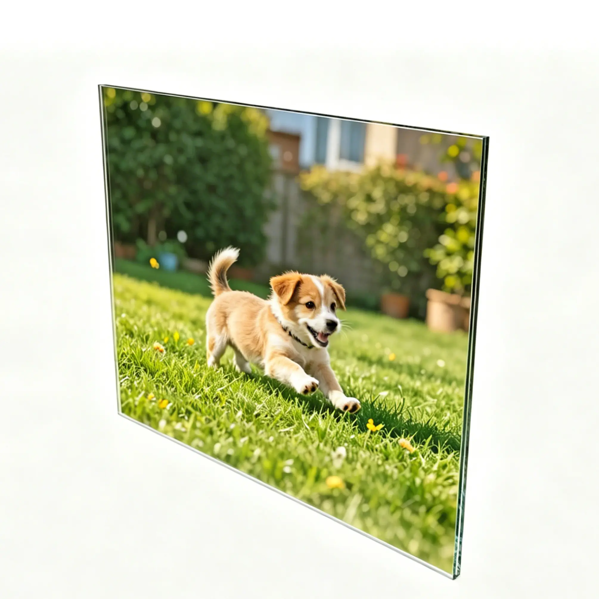FixtureDisplays® Clear Window Signs Plexiglass Acrylic Feature 11"w x 8.5"h Landscape Frame Wall Mount 12067-12PK-NF