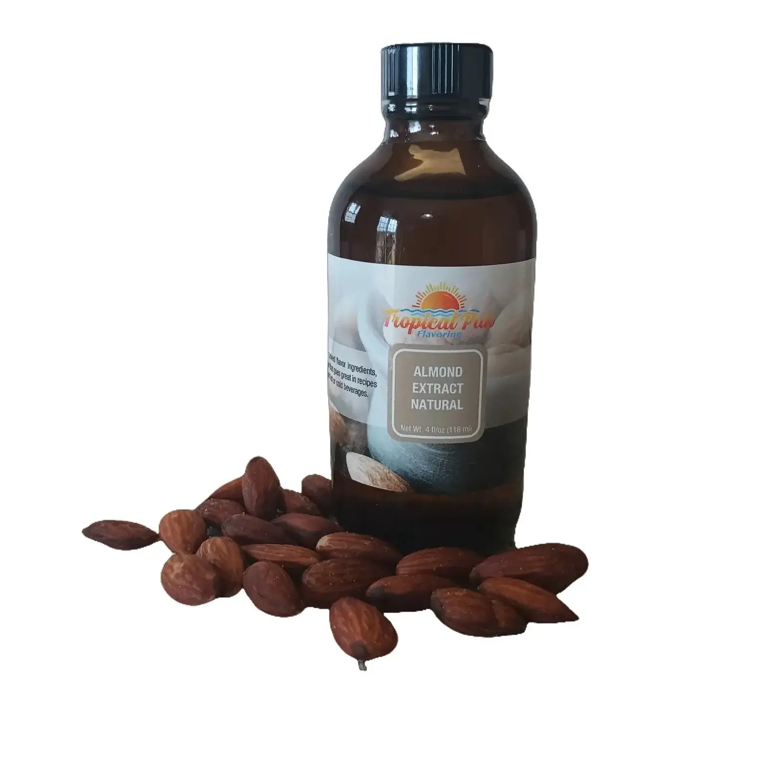 Tropical Park Almond Extract Natural Sweeten Recipes Gluten Free Non GMO Versatile Flavoring for Baking Cakes Cookies & Beverages Bake