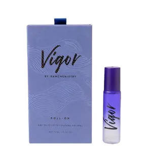 RawChemistry Vigor Roll-On Pheromone Cologne for Men – 10 ml (0.34 oz), Oil-Based, Pheromone-Infused, Alcohol-Free Fragrance