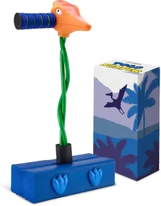 Terradactyl Foam Pogo Stick Coolest Toy Jumper for Kids 3, 4, 5, 6, 7 Years Old Inside & Outside Fun Dinosaur Themed Bungee Ideal Kids Fun, Gifts, Christmas, Birthday for Boys & Girls