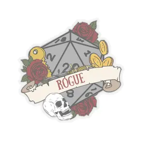 DnD Rogue Class Sticker D20 Tabletop RPG Sticker Laptop Sticker - 4 Size Options Decor Decorative