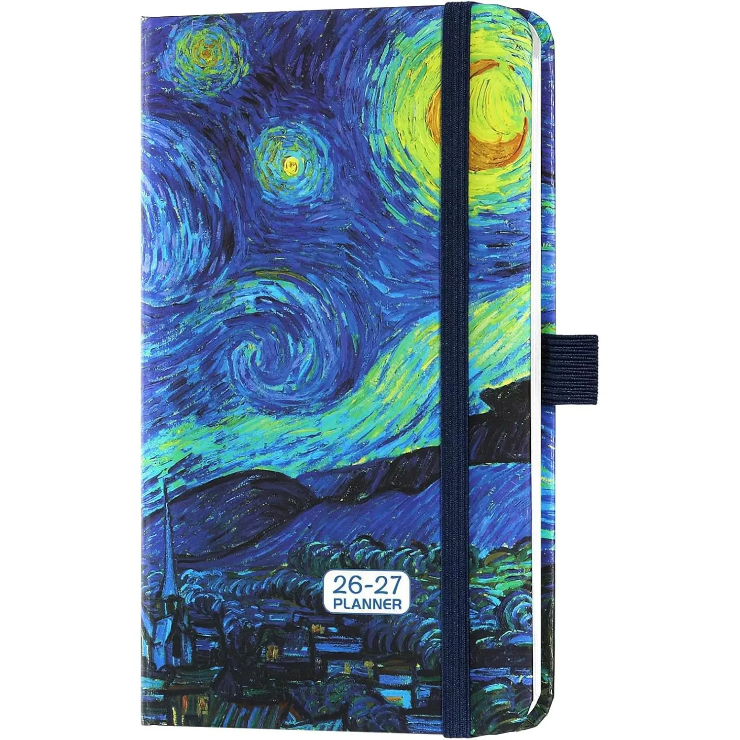 2026-2027 Pocket Planner/Calendar - 2026-2027 Calendar Weekly and Monthly from July 2026 - June 2027 with Spreads, 3.8" x 6.3", Pen Holder, Inner Pocket, Elastic Closure