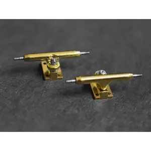 32mm Prodigy Gen2 Pro Fingerboard Trucks - Gold Colorway - Includes Pro Duro Bubble Bushings