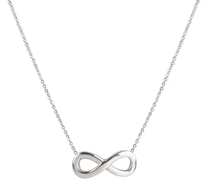 Infinity Symbol Necklace | Stainless Steel Pendant on Silver Chain
