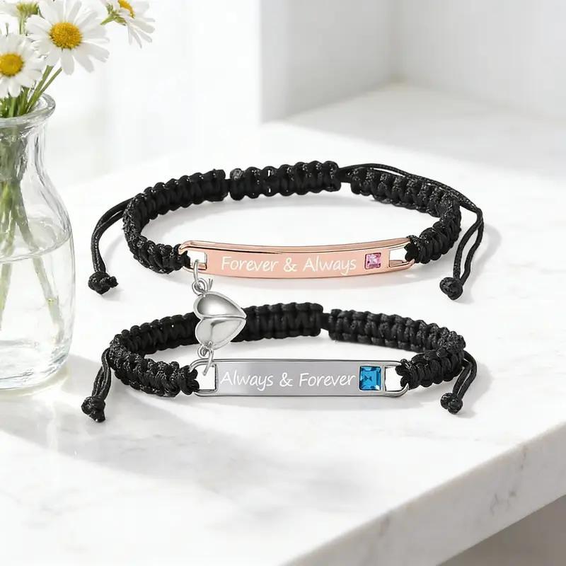 Personalized Couple Bracelet Customized Couple Bracelets Set Mutual Attraction Custom Name Relationship Bracelet Personalized Gift for Men Women Personalized Couple Bracelet Customized Couple Bracelets Set Mutual Attraction Custom Name Relationship Bracelet Personalized Gift for Men Women