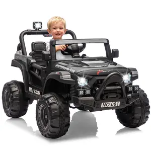 Flash Sale toy Items 12V Kids Ride-On Electric Truck, Equipped with Parent Remote Control, 3 Speed Levels Up to 4.1 MPH, Spring Suspension, Bluetooth Music and LED Headlights, Battery Powered Ride-On Toy for Boys and Girls