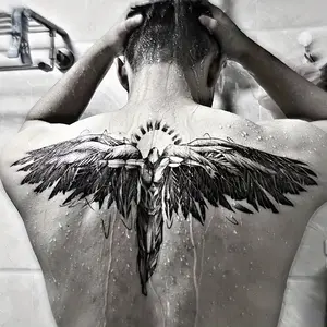 Large Herbal Tattoo Stickers, Revolutionary Temporary Tattoo Technology, 48 Hours Long-lasting Color, Waterproof and Wear-resistant, Lasts 7-15 Days, Perfect for Halloween