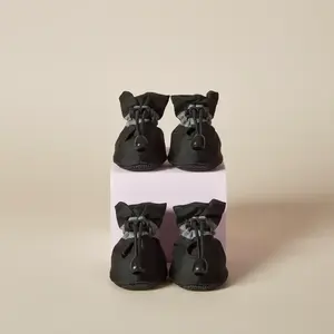 4pcs/set Waterproof Pet Dog Shoes, Kitten Shoes, Anti-Slip Rain Boots for Small Cats & Dogs, Comfortable Lightweight Design, Durable Stylish Paws