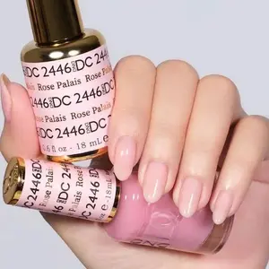 DND DC 2446 ROSE PALAIS Gel and Lacquer Duo nail care nail art sheer nude gel color