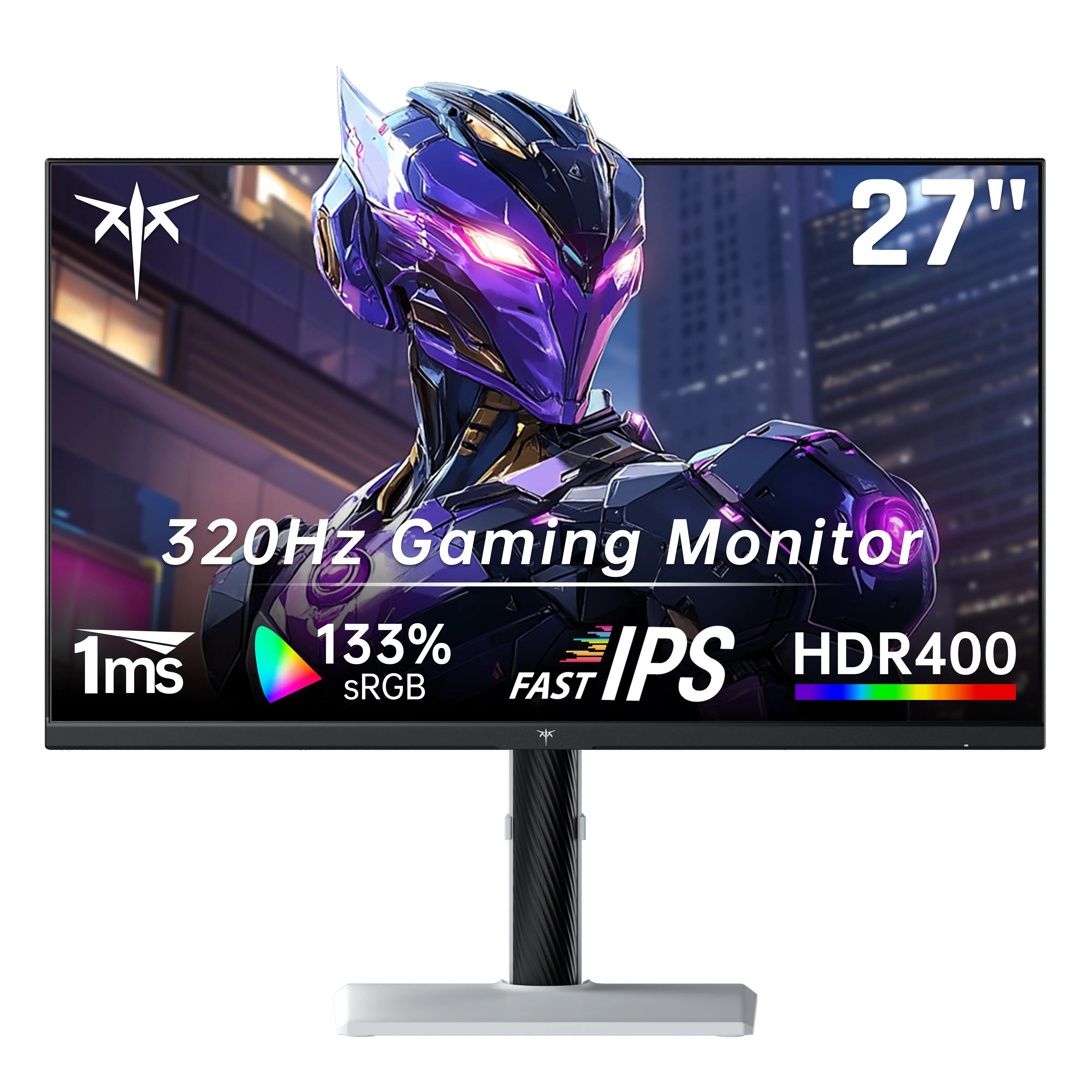 Ktc H27E6 27" 2540*1440 QHD Fast IPS Panel Gaming Monitor 300Hz (OC 320Hz), 1ms Response Time, HDR400, Vertical Display for Gaming, Fast Ips Monitor