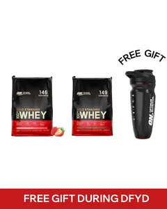 Optimum Nutrition Gold Standard 100% Whey Protein Powder BUNDLE -- Double Rich Chocolate & Delicious Strawberry 10 lbs Bundle Supplement for Fitness Dietary Healthcare Muscle Smooth