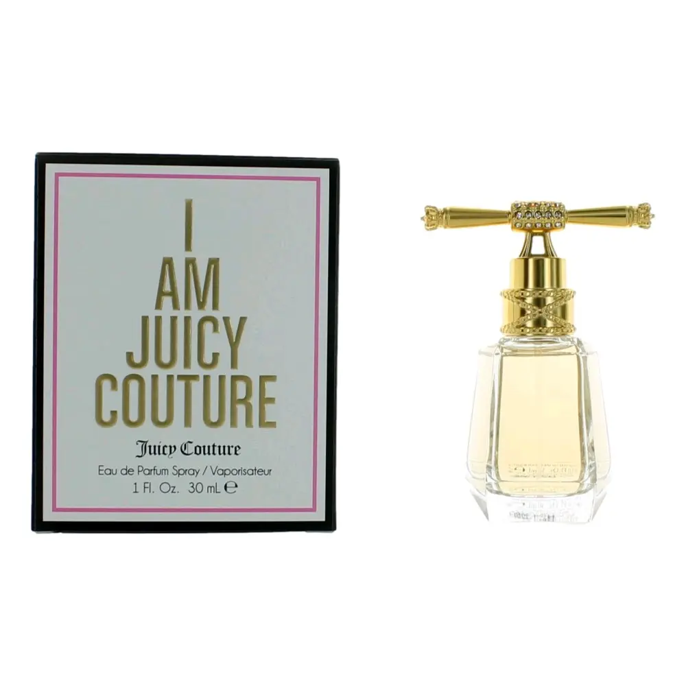 I Am Juicy Eau de Parfum for Women, Floral Fruity Scent with Sweet Pea, Passion Fruit, Musk Notes, 1 oz (30 ml) Spray - Juicy Floral Fruity Composition