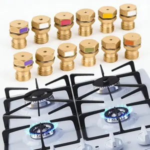 12PCS Brass Propane Orifice Kit LP Gas Conversion For Frigidaire Kenmore Electrolux Stove