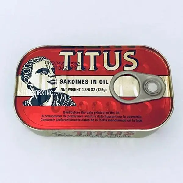 Titus Premium Canned Sardines in Oil - 10 Pack, Pantry Food, Tinned Fish, Food