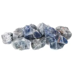 Blue Calcite Raw Stones 1 lb Bulk Lot Throat Chakra