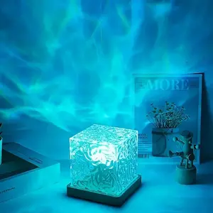 LED Lights for Bedroom, Decorative Lamp, Starry Sky Light, Nebula Night Lights, Cozy Lighting, Home Decor Lighting, Adjustable Brightness Ocean Wave Projector LED Light, USB Powered 16 Colors Atmosphere Light, Jellyfish Lamp, Ambient Night Lamp