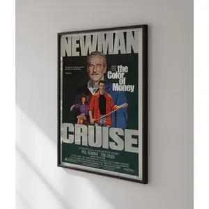 The COLOR of MONEY vintage movie poster