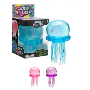 Needoh Style Jelly Squish - Soft Gel Filled Sensory Squeeze Toy, Stretchy Elastic Squishy Stress Relief Ball, Calming Anxiety Reducing Hand Fidget, Cute Relaxing Jelly Texture, Fun Portable Handheld Squeeze Toy Gift for All Ages