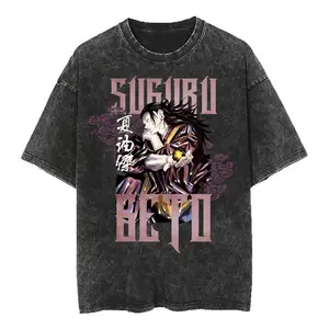 Suguru Geto JJK Vintage Acid Wash Shirt for Jujutsu Kaisen Anime Fans