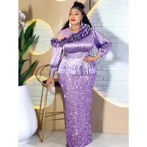 Party Evening Dresses Elegant Women Luxury Sequins Maxi Dress Long Kaftan Robes Africa Clothes Birthday Wedding Prom Ladies Gown