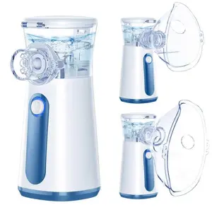 Portable Ultrasonic Air Humidifier, USB Rechargeable Handheld Steam Inhaler, Mesh Nebulizer for Travel, Office and Home Use