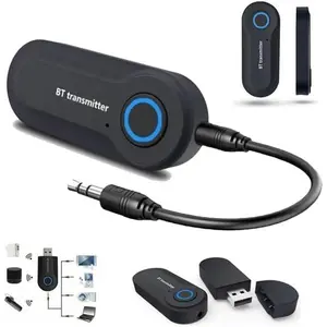 Bluetooth Transmitter Adapter, Wireless Portable Stereo USB Transmitter for 3.5mm Audio Devices & RCA Connections – Bluetooth 5.0, Stable Connection for TV, Headphones, Airplane, Car & Speaker