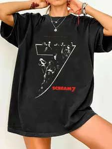 Vintage Horror Movie Scream Unisex Casual Streetwear Shirt - Graphic Tee - y2k Shirt