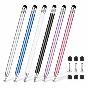 6-Pack Tablets Stylus Pen for All Touchscreen with High Precision Disc Tip, 2-in-1 Universal Stylus Compatible with Android, iOS and Phone– Perfect for Writing, Drawing, and Note-Taking Replacement, stylus for switch