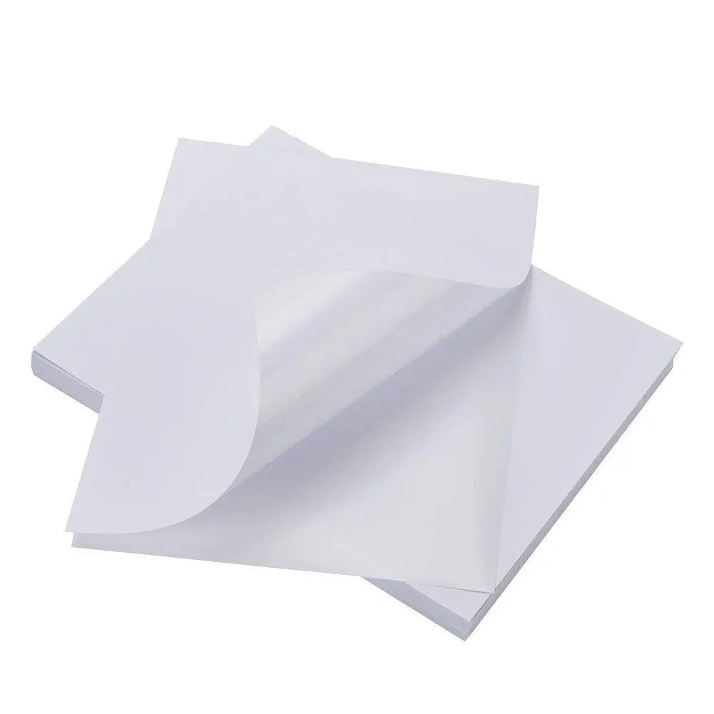 SJPACK 50-75 Full Sheet Sticker Paper for Laser & Ink Jet Printers 8.5" x 11" Shipping Labels Plain Blank Labels Round Corner