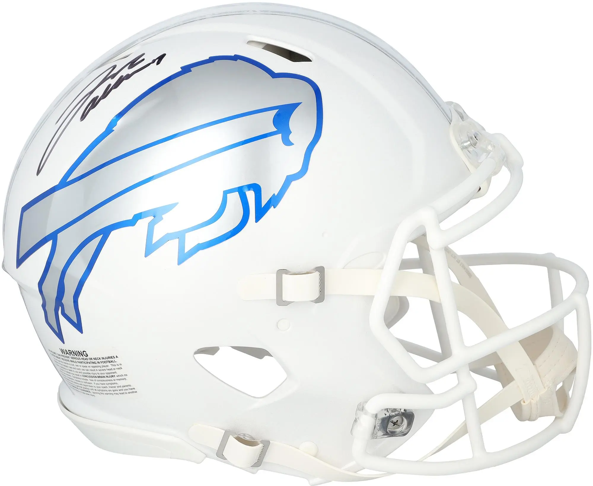 Josh Allen Buffalo Bills Autographed Riddell 2025 Rivalry Speed Authentic Helmet - Fanatics Authentic Certified
