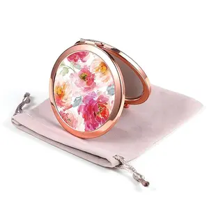 Dynippy Compact Mirror Rose Gold Makeup Mirror Folding Mini Pocket Mirror